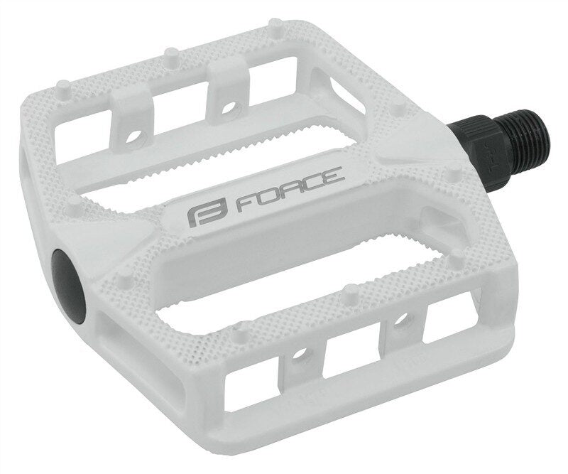 pedale bmx force hot aluminiu albe