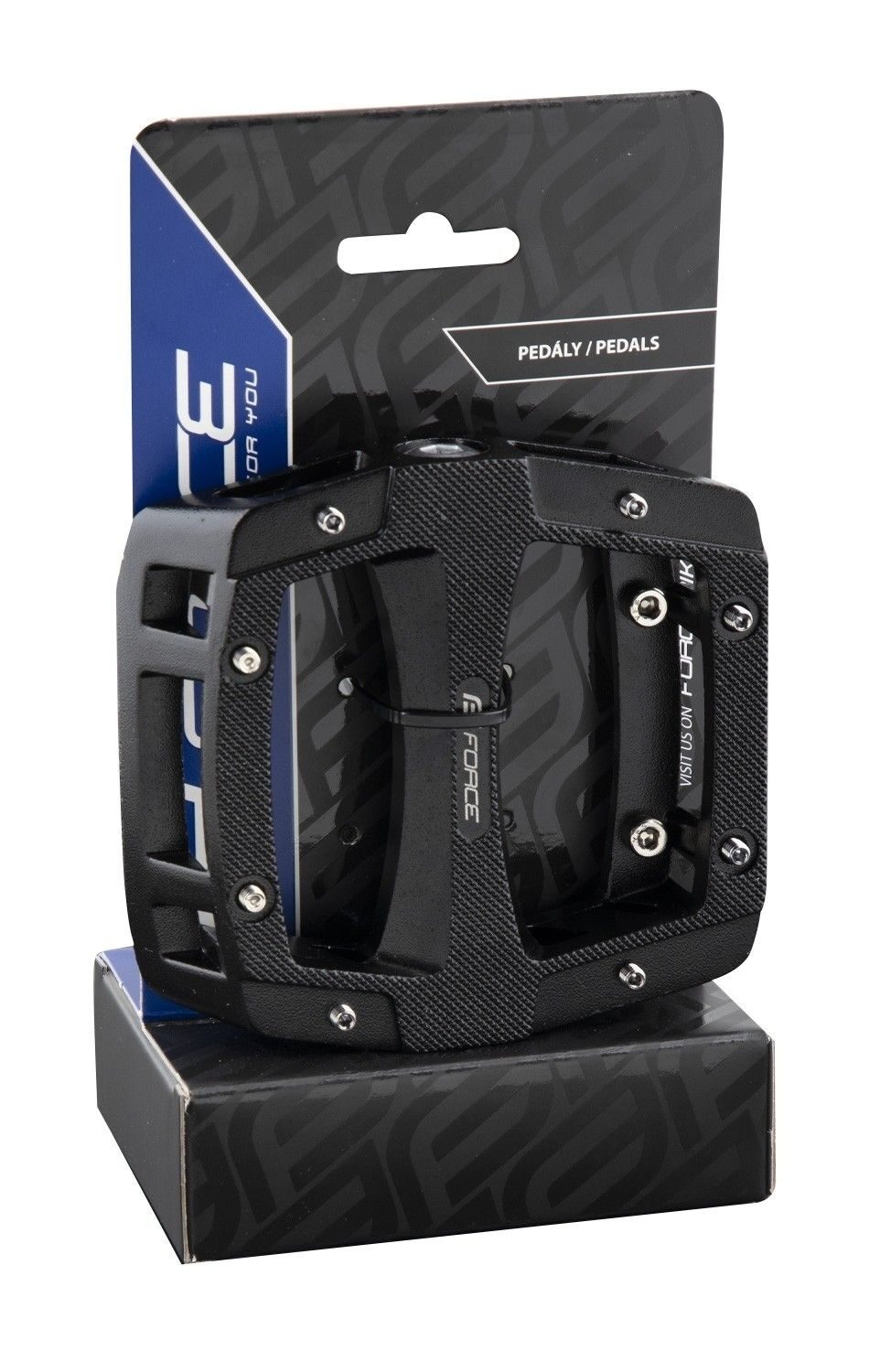 pedale force bmx downhill aluminiu negre 1