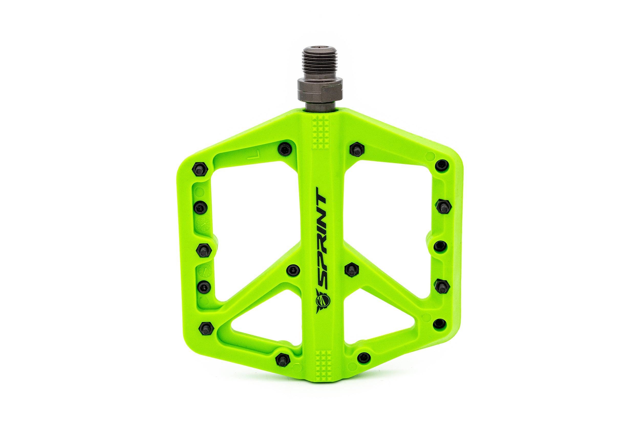 Pedale Sprint Policarbonat cu rulmenti, verde neon