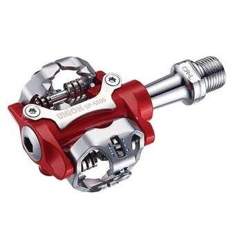pedale union spd clipless ax crom mo high end rosu