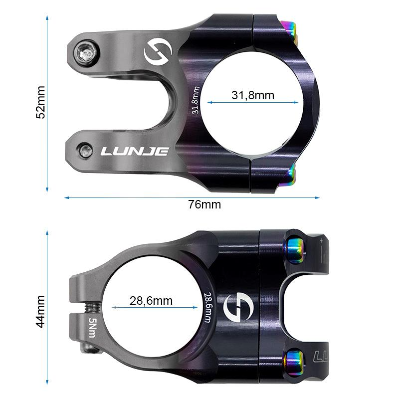 Pipa EWPM-003 31.8mm negru/gri