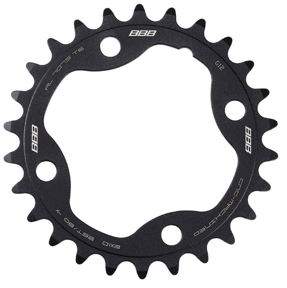 placa pedalier bbb mtbgear comp 2x10 sram xx 26t 80 mm