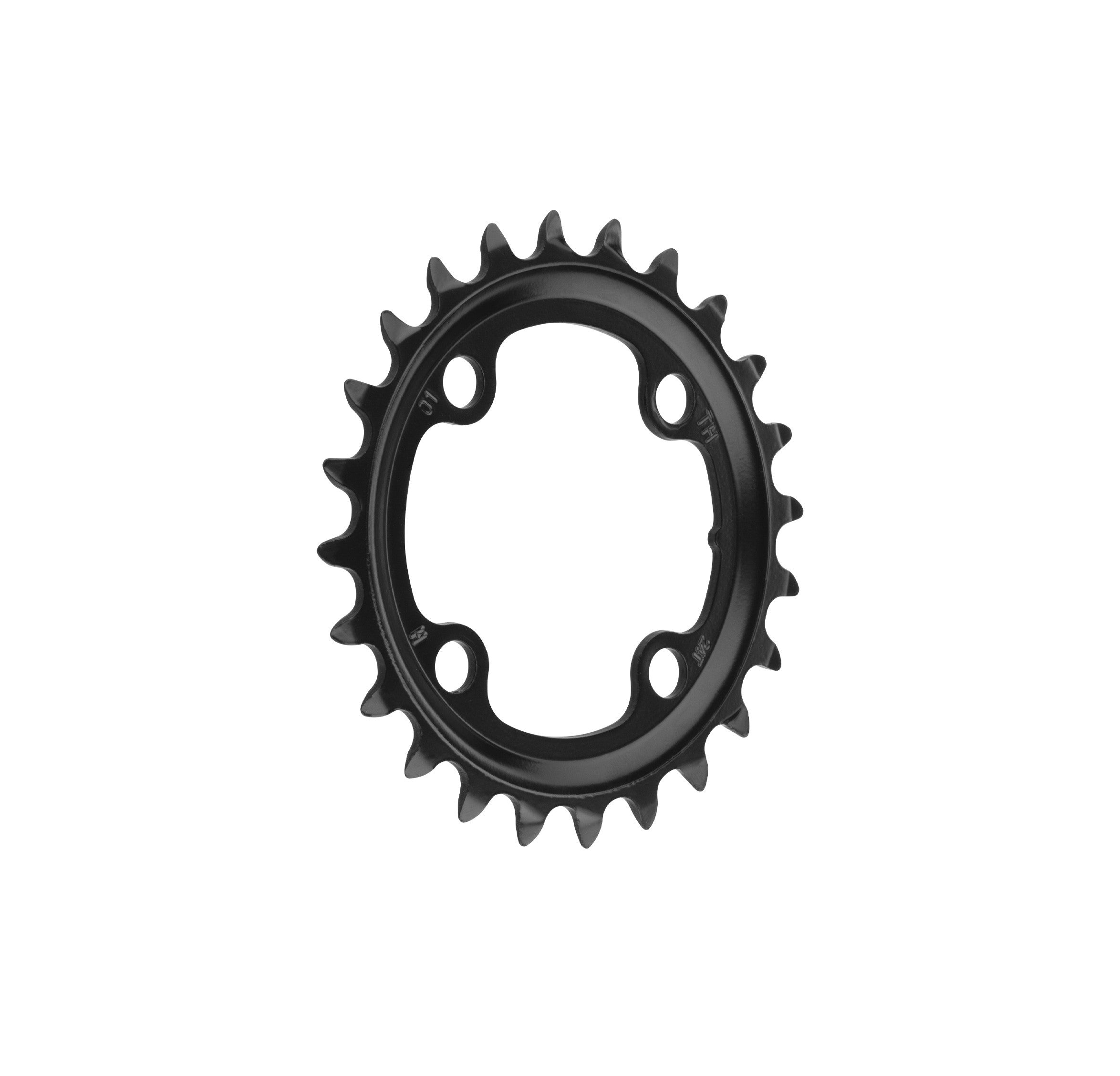 Placa pedalier Force 24T Cr-Mo neagra