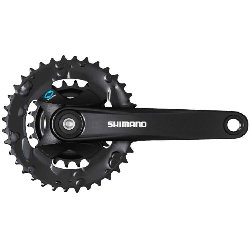 Placa pedalier Shimano FC-M315-2, 7/8v, 170mm, 36-22T, fara protectie lant, negru (AFCM3152C62XL)