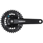 Placa pedalier Shimano FC-M315-2, 7/8v, 170mm, 36-22T, fara protectie lant, negru (AFCM3152C62XL)