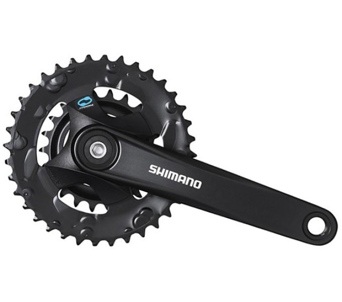 Placa pedalier Shimano FC-M315-2, 7/8v, 175mm, 36-22T, fara protectie lant, negru (AFCM3152E62XL)