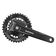 Placa pedalier Shimano FC-MT101-2, 9v, 175mm, 36-22T, fara protectie lant, negru (AFCMT1012E62XL)