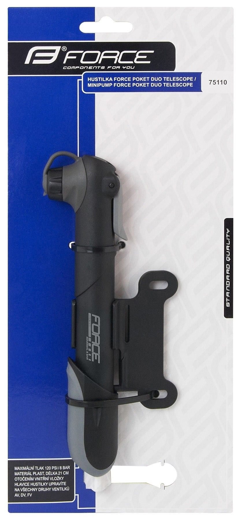 pompa force pocket duo plastic black 1