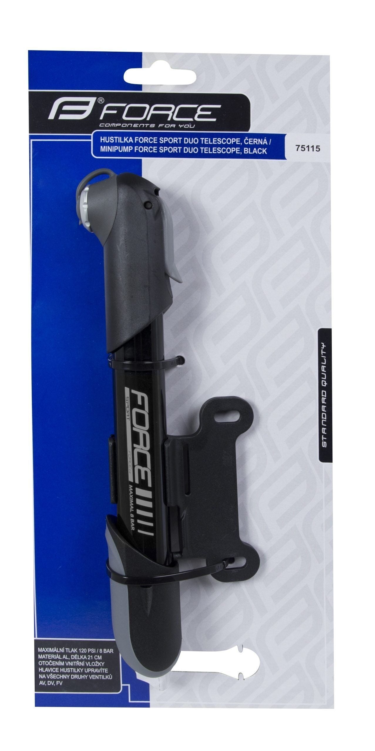 pompa force sport duo teleskop aluminiu neagra 1 scaled