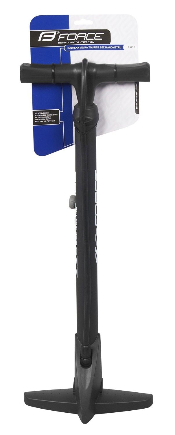 pompa podea force tourist plastic neagra 1
