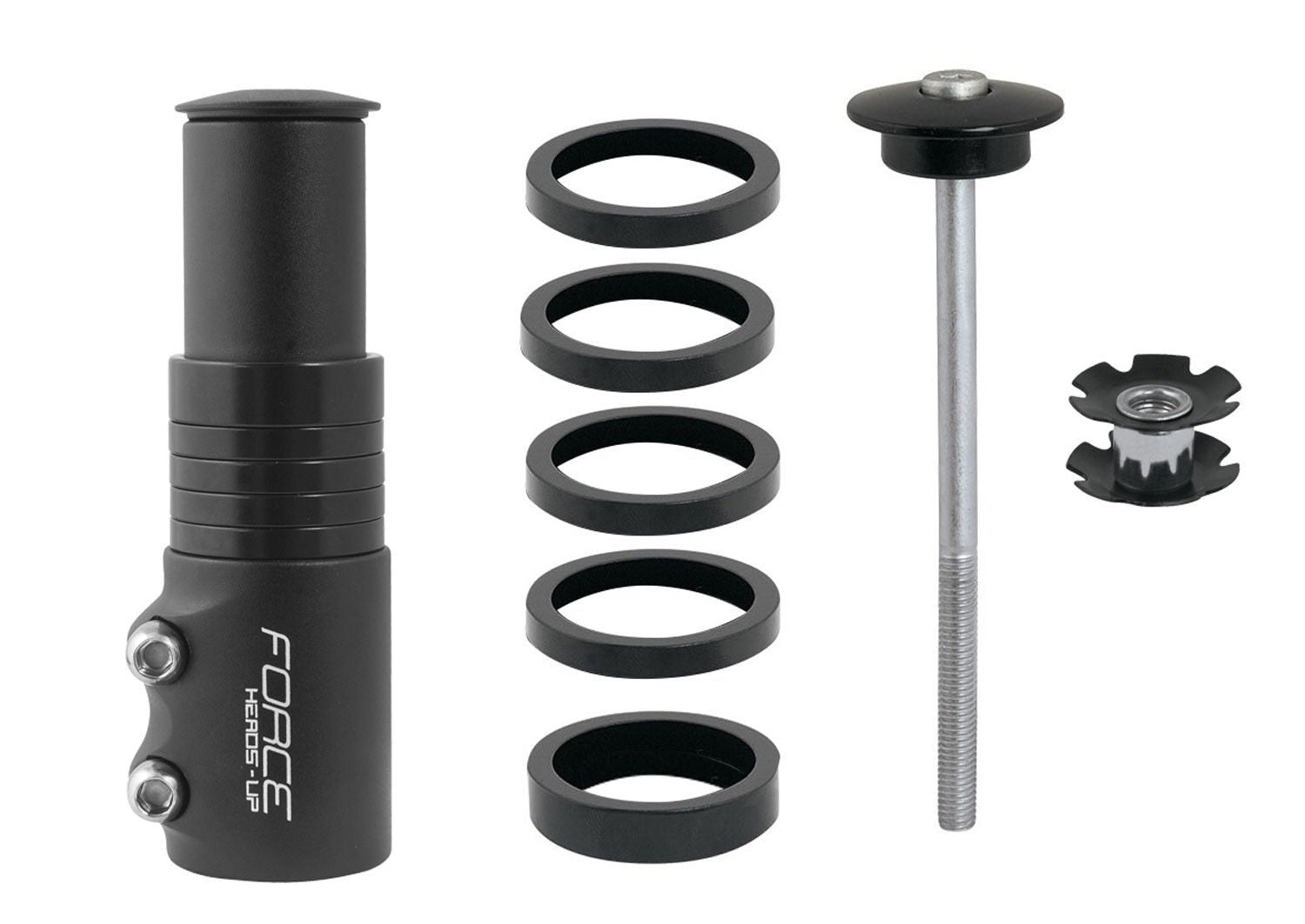 prelungitor gat furca force f adapter 11 8 aluminiu negru 2
