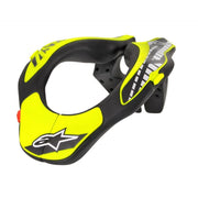Protectie Gat Alpinestars Youth Neck Support pentru copii negru/galben-fluo OS