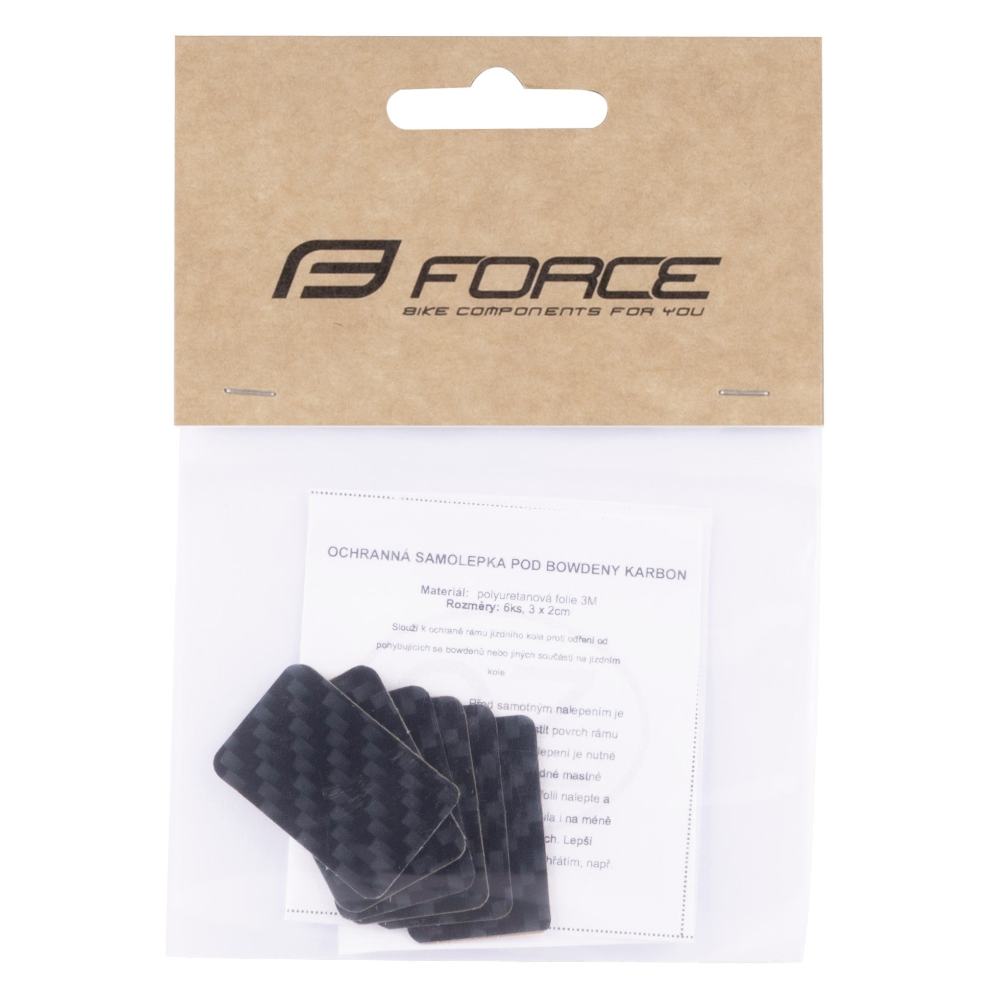 Protectii Cadru Force pentru Cabluri, Set 6 bucati, design din Carbon