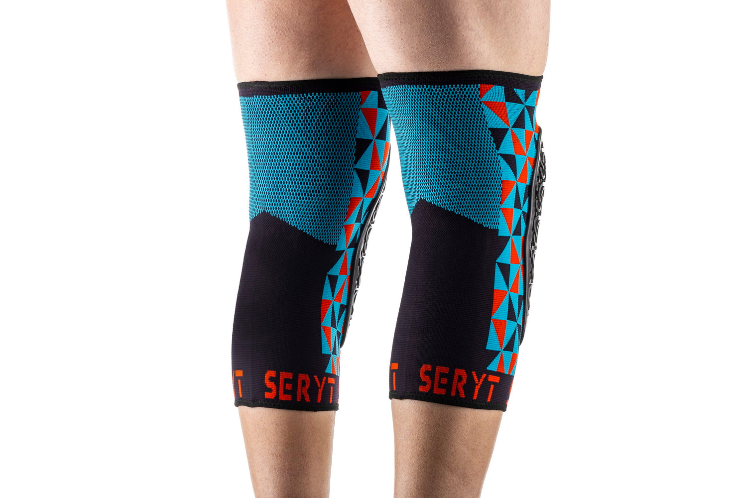 Protectii genunchi Seryt Arlecchino Light-blue Red L/XL