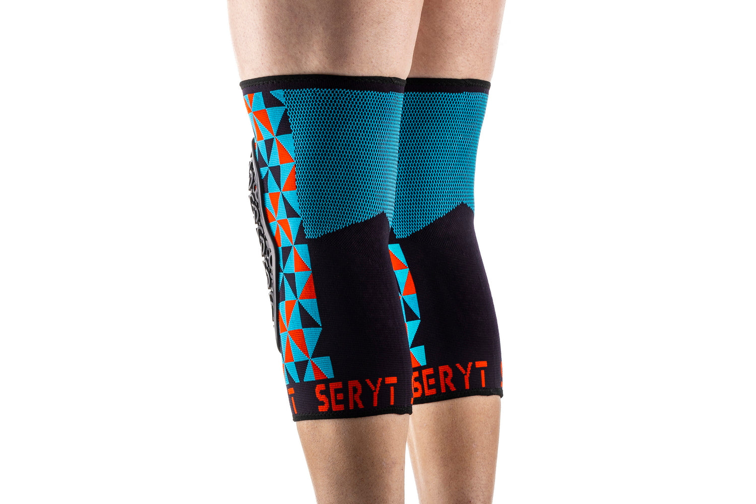 Protectii genunchi Seryt Arlecchino Light-blue Red L/XL
