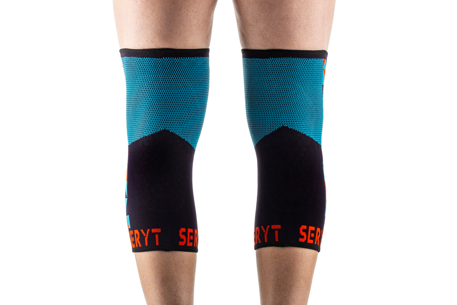 Protectii genunchi Seryt Arlecchino Light-blue Red S