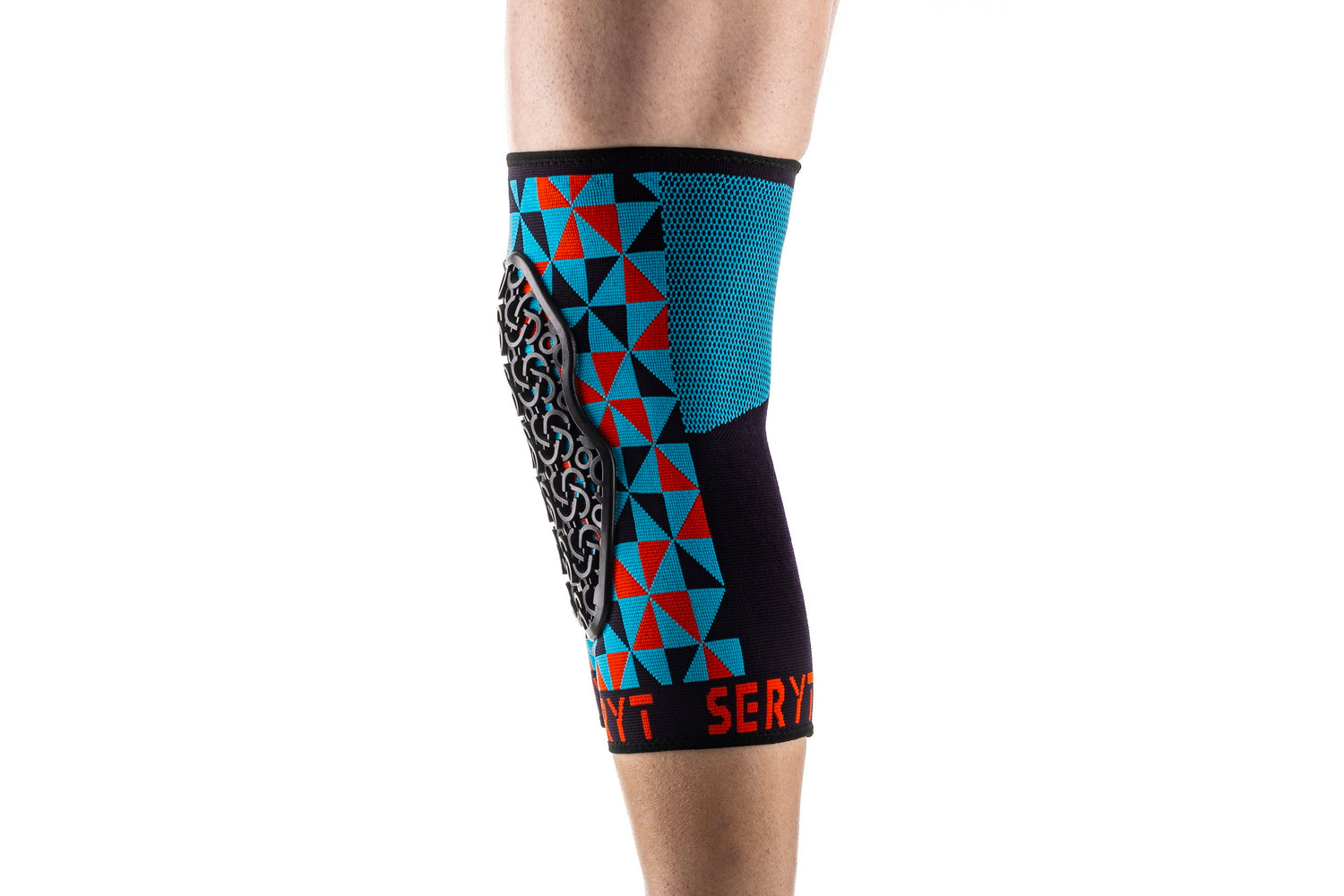 Protectii genunchi Seryt Arlecchino Light-blue Red S