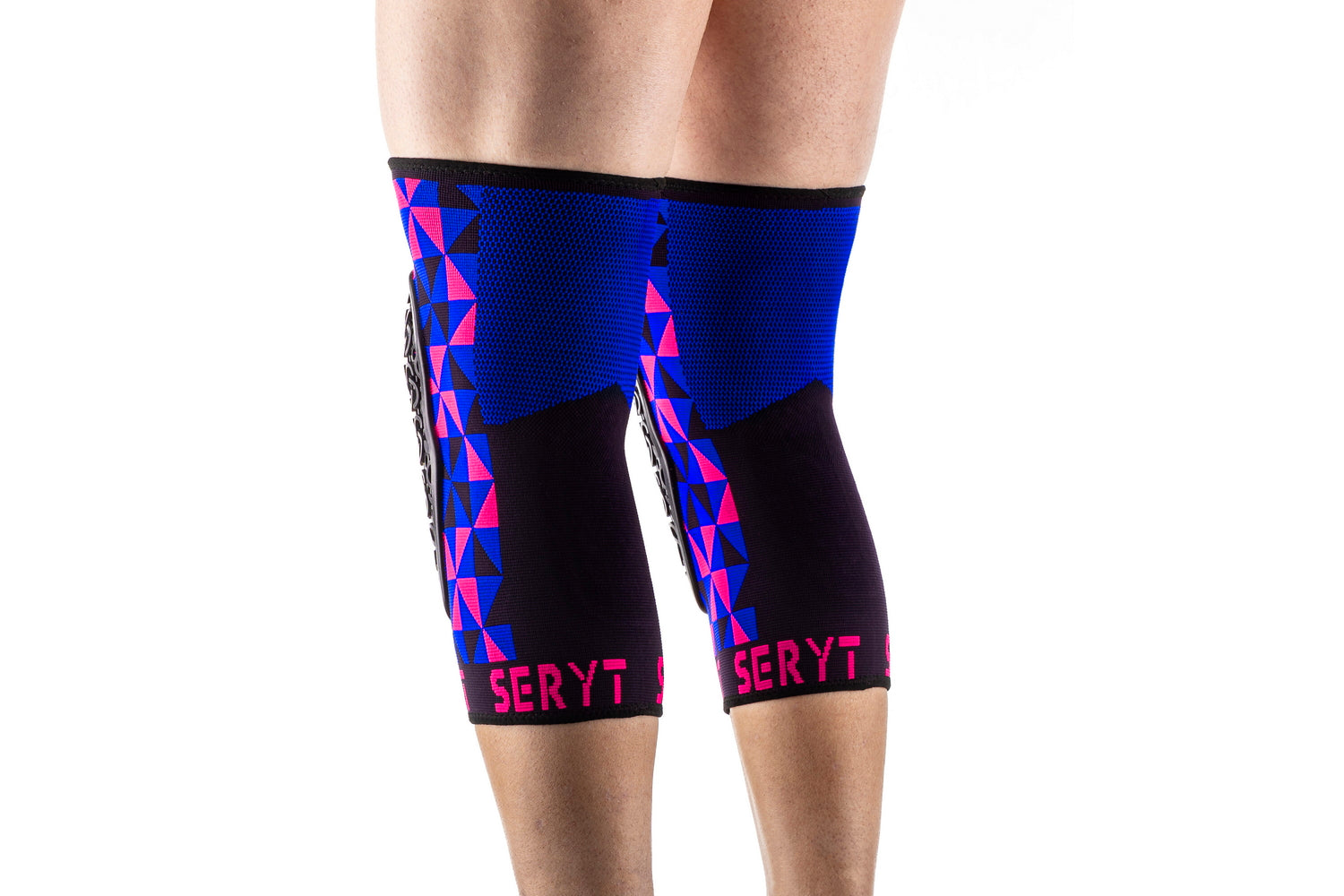 Protectii genunchi Seryt Arlecchino Pink Blue L/XL