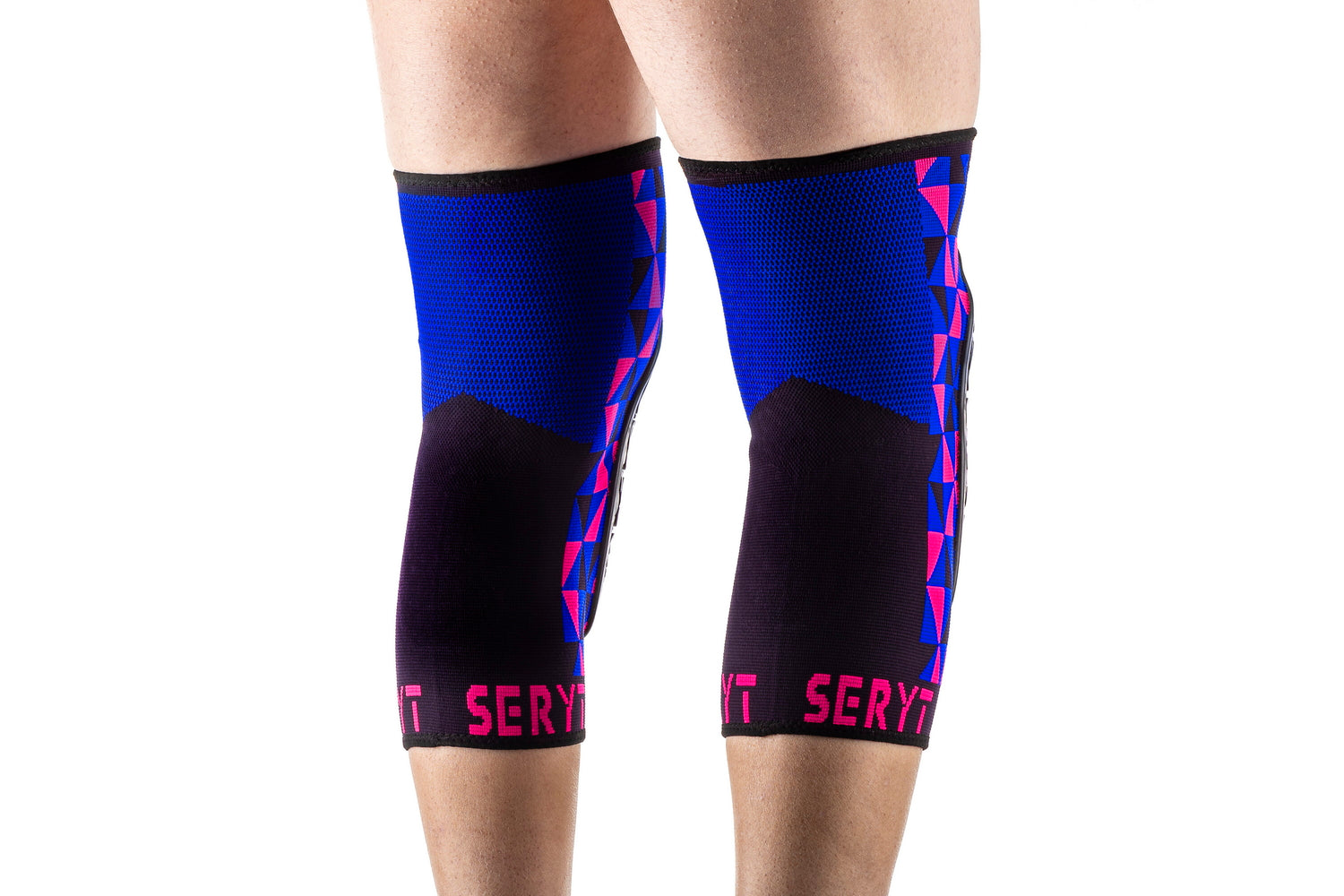 Protectii genunchi Seryt Arlecchino Pink Blue M