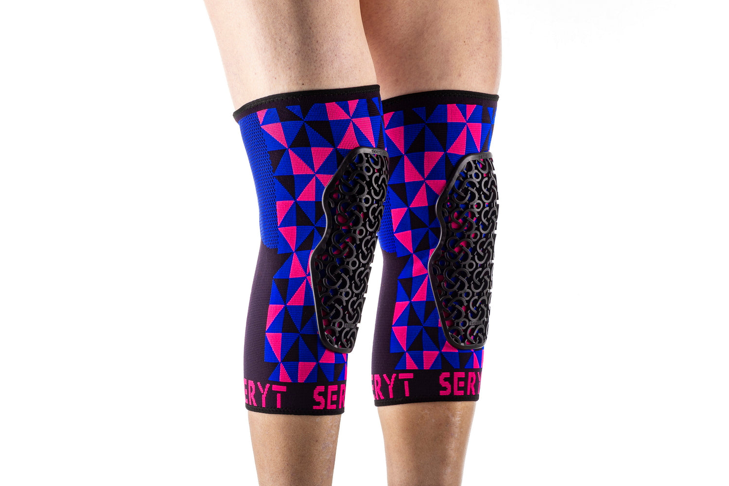 Protectii genunchi Seryt Arlecchino Pink Blue S