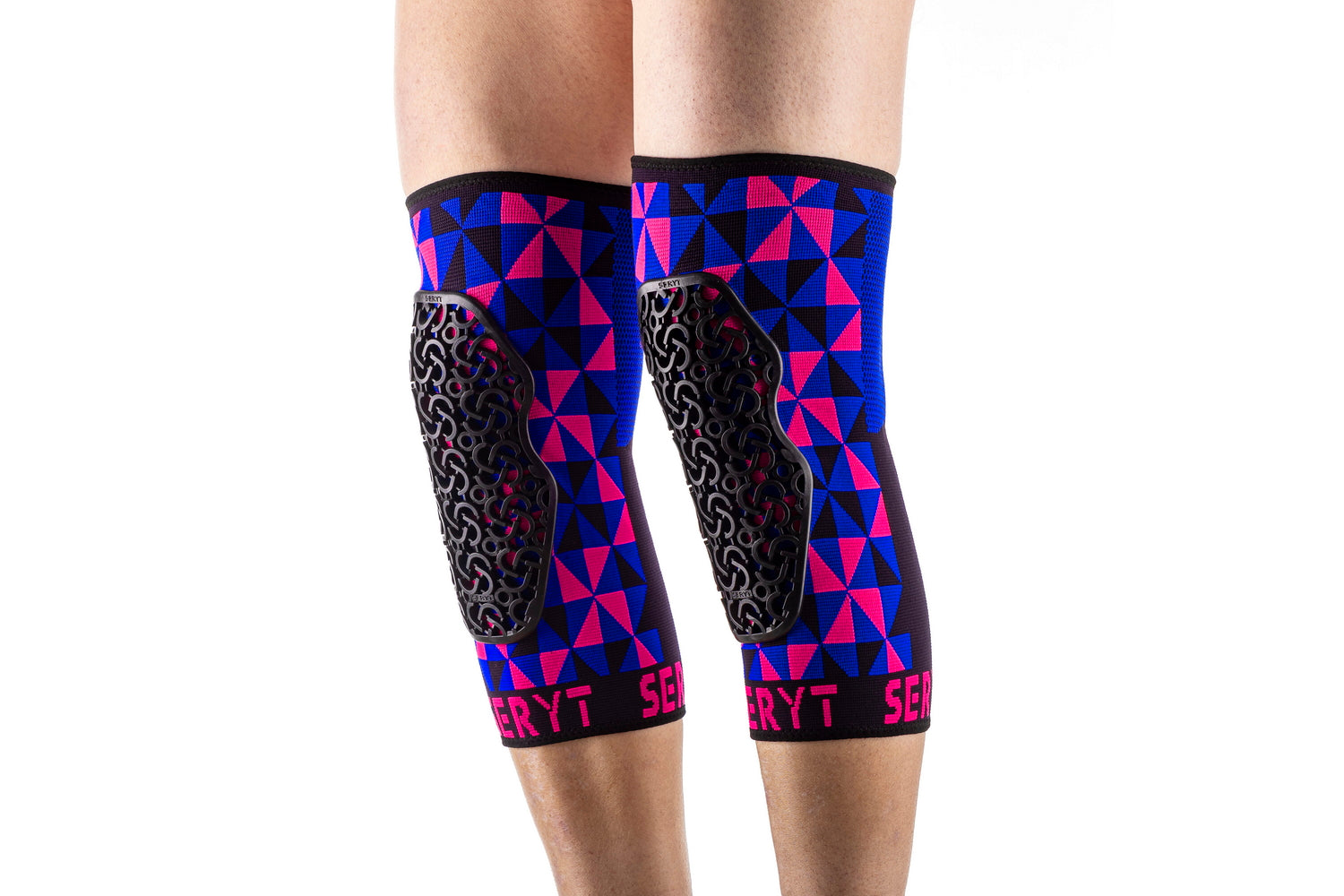 Protectii genunchi Seryt Arlecchino Pink Blue S