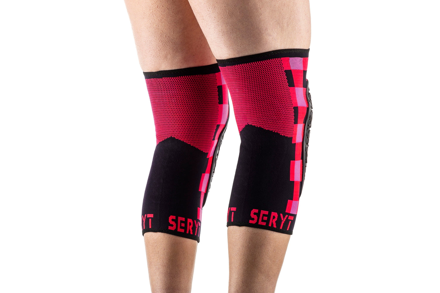 Protectii genunchi Seryt Checker Pink S