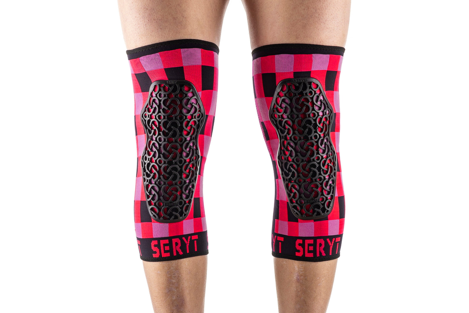 Protectii genunchi Seryt Checker Pink S