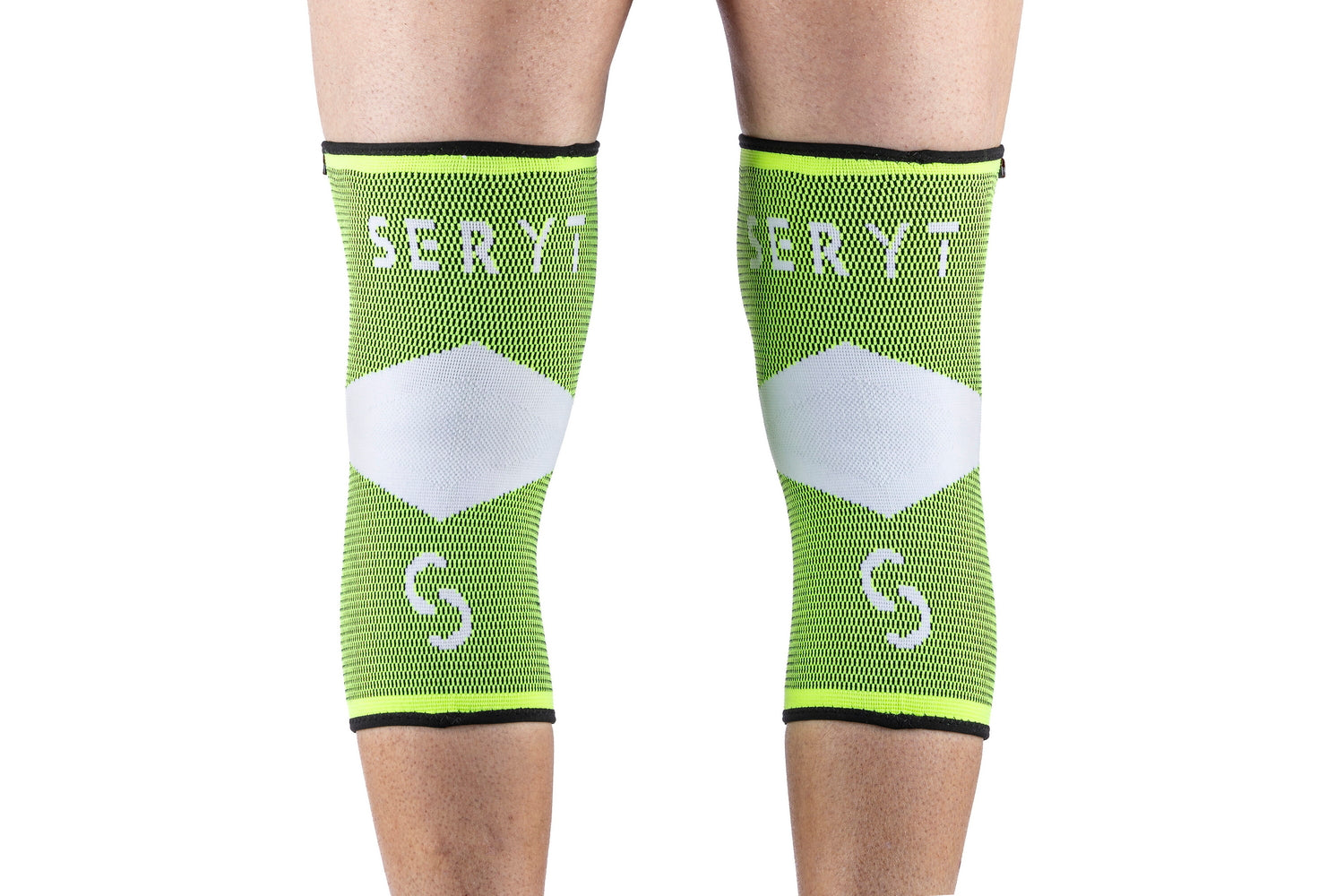 Protectii genunchi Seryt Neon white L/XL