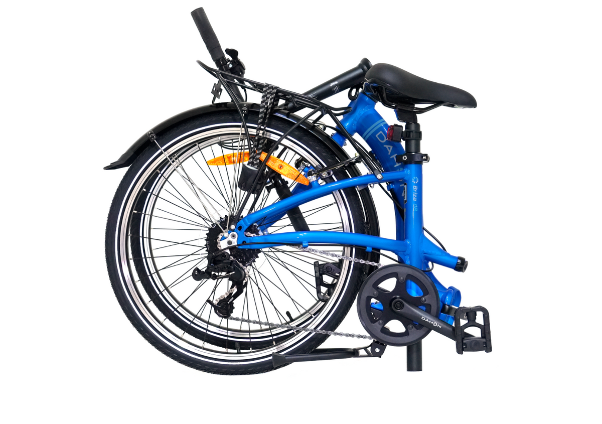 Dahon Briza D8 albastra, pliata