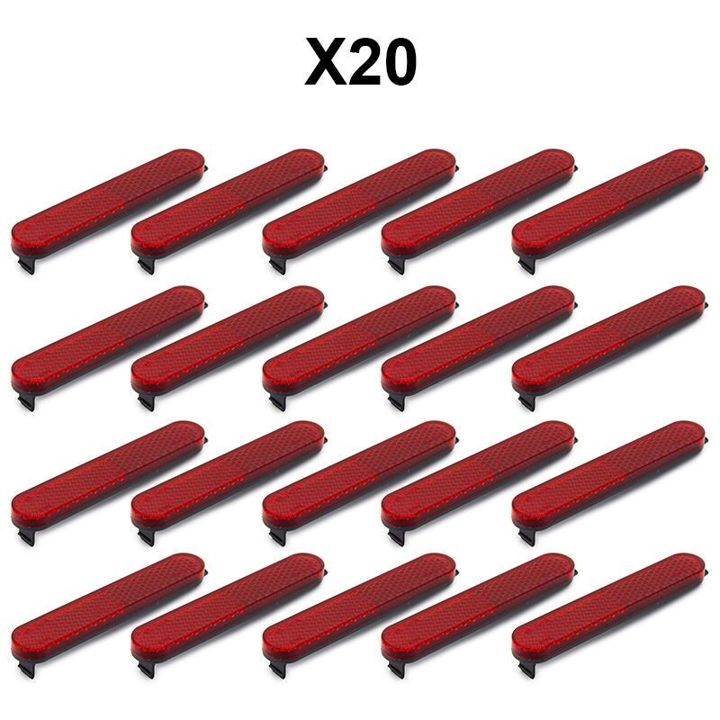 reflectorizante rosii pentru trotineta xiaomi set 20 bucati 1