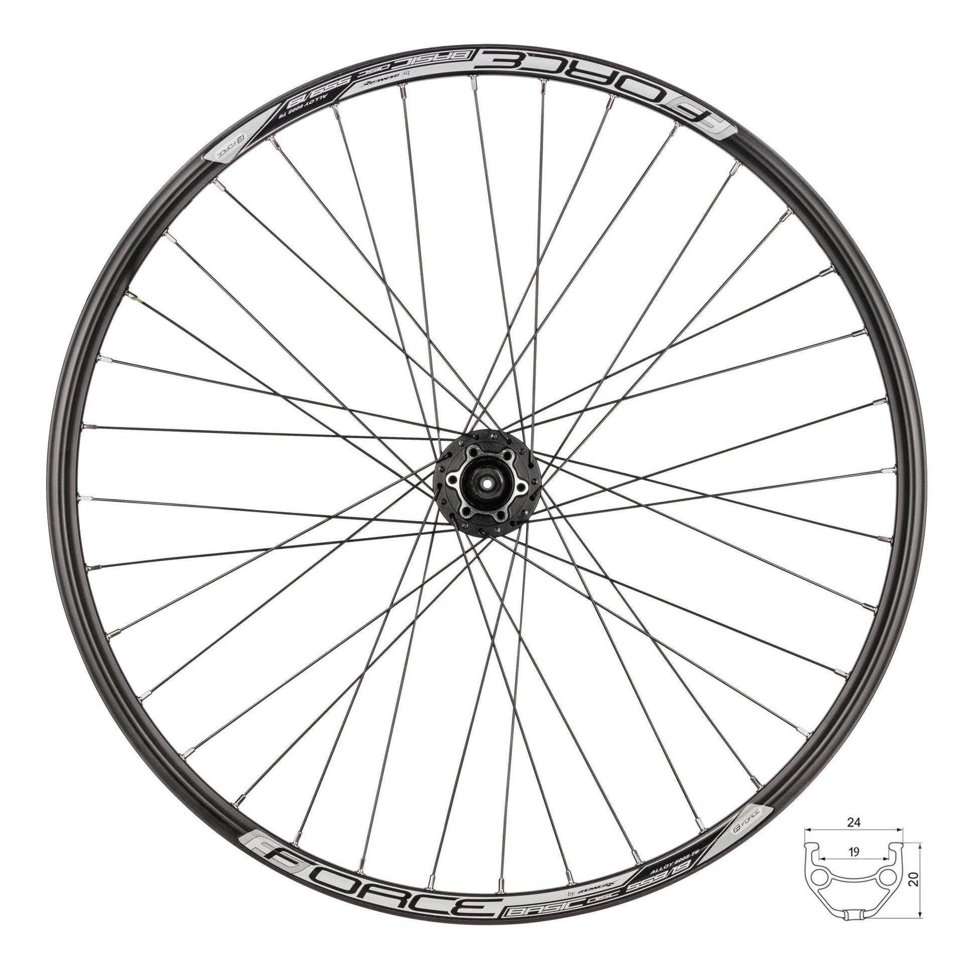 roata fata 26 force basic disc 559x19 butuc shimano hbm475 scaled