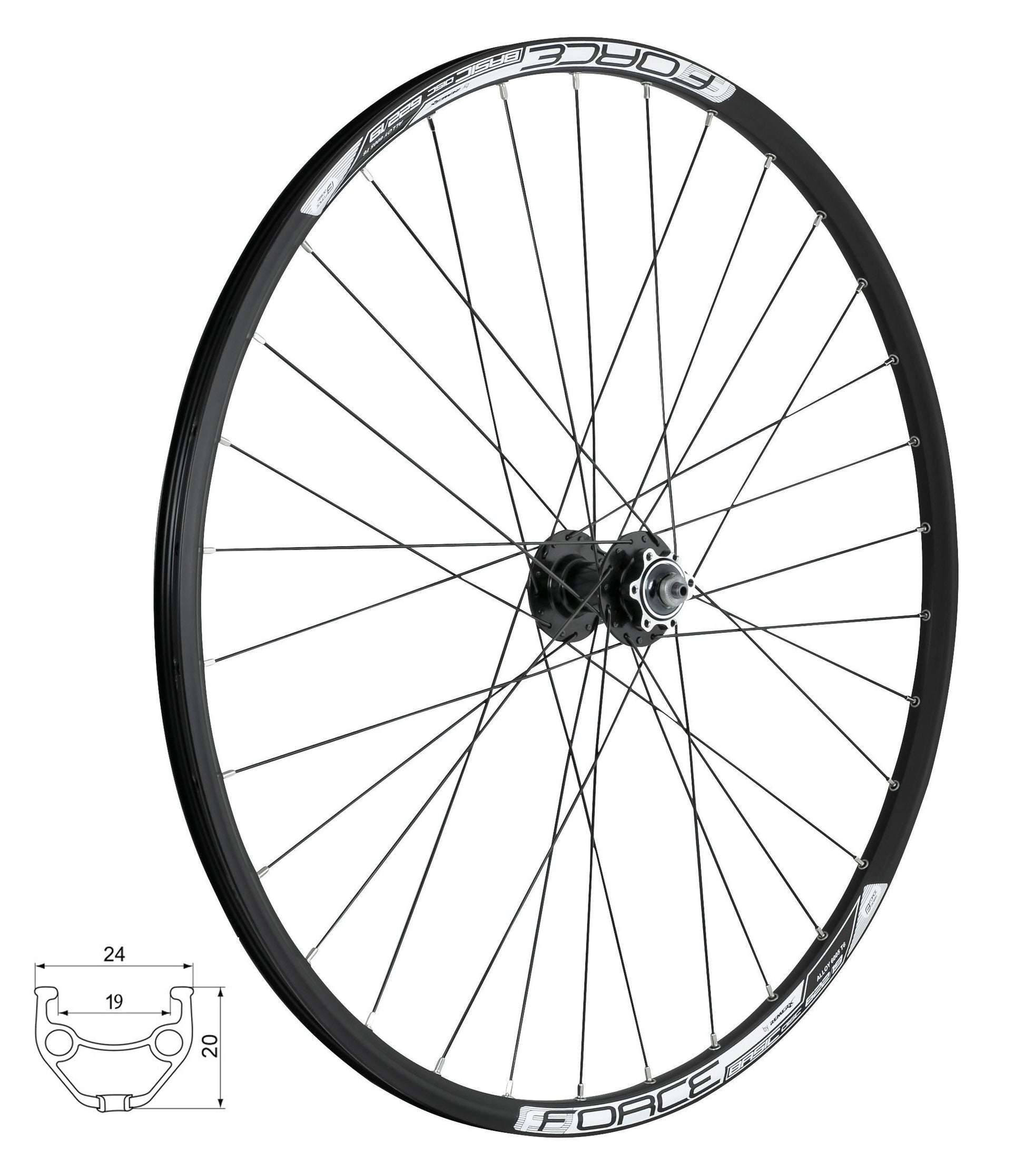 roata fata 28 29 force basic disc 622x19 6 suruburi