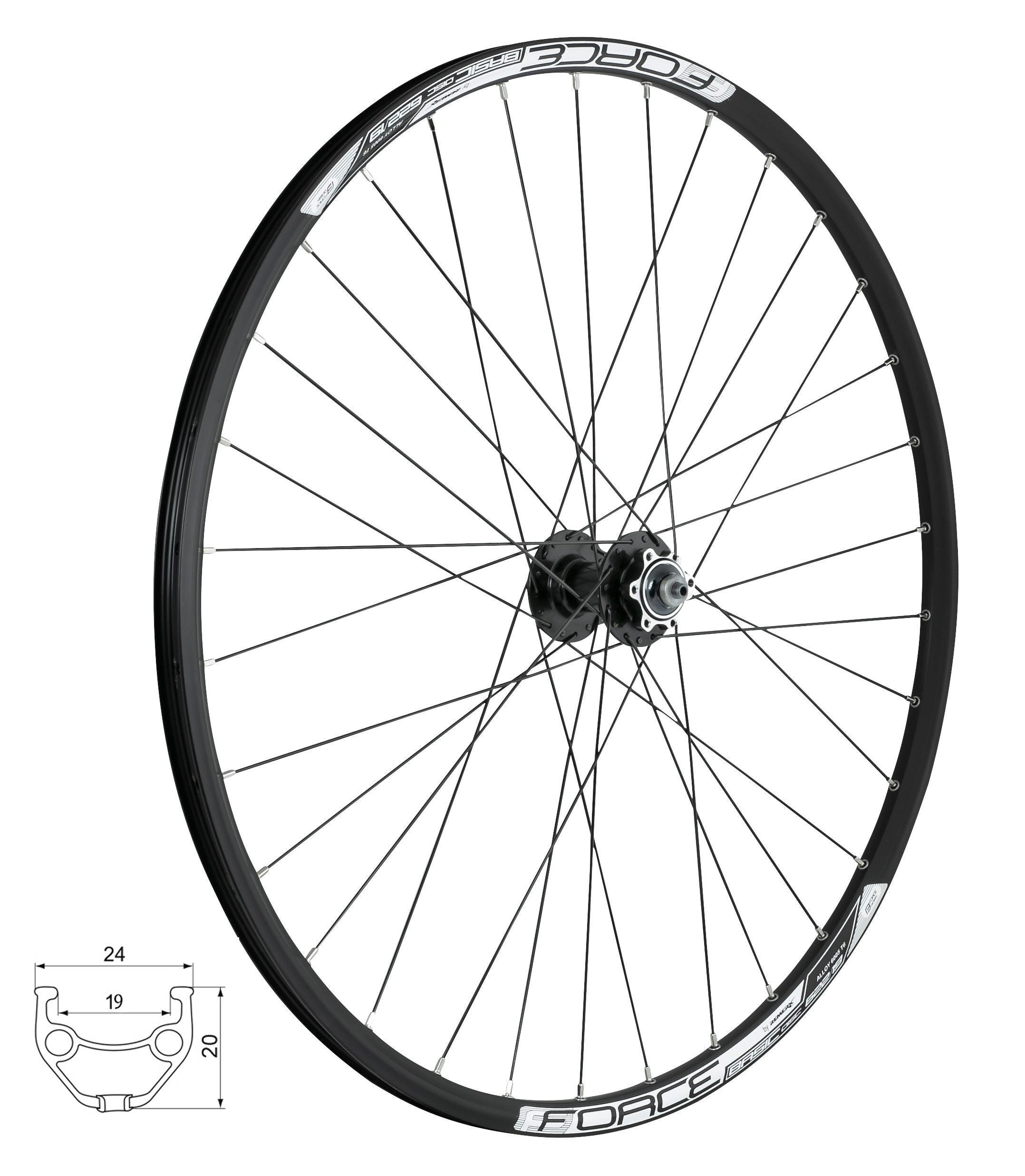 roata fata 28 29 force basic disc 622x19 6 suruburi