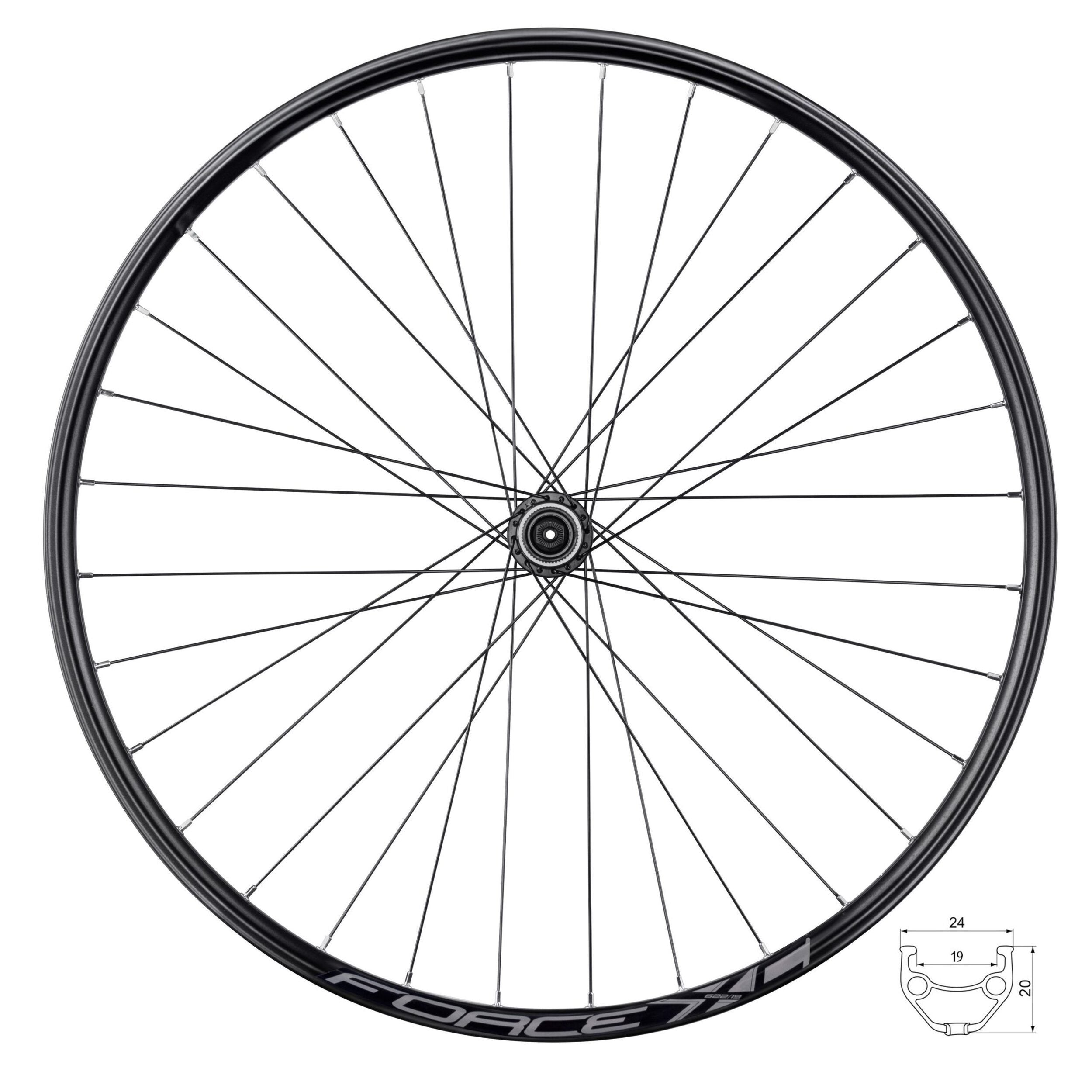 roata fata 28 29 force xc disc 622x19 centerlock neagra scaled