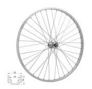 roata spate 20 rmx 219 406x19 argintie