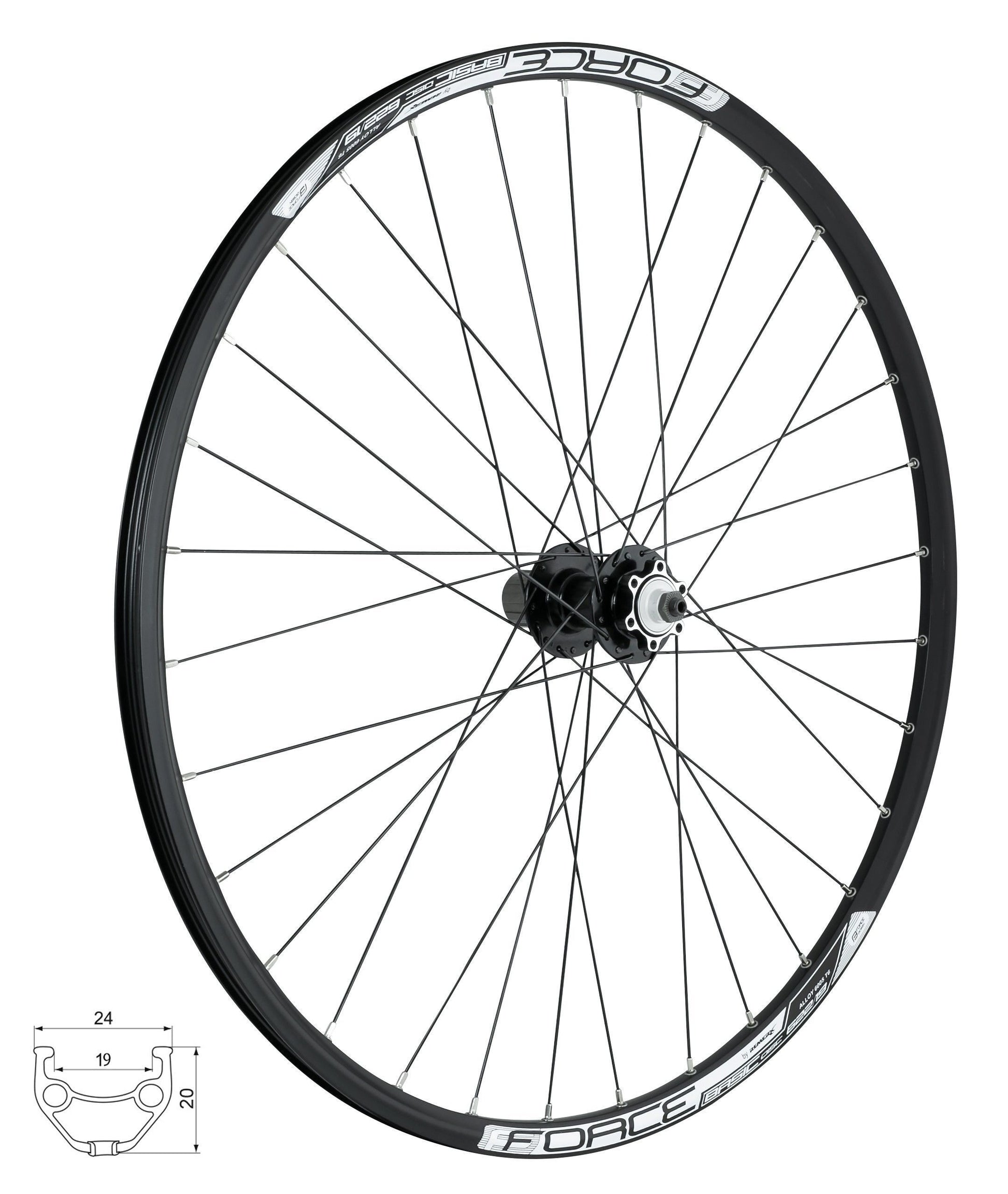 roata spate 28 29 force basic disc 622x19 6 suruburi 1