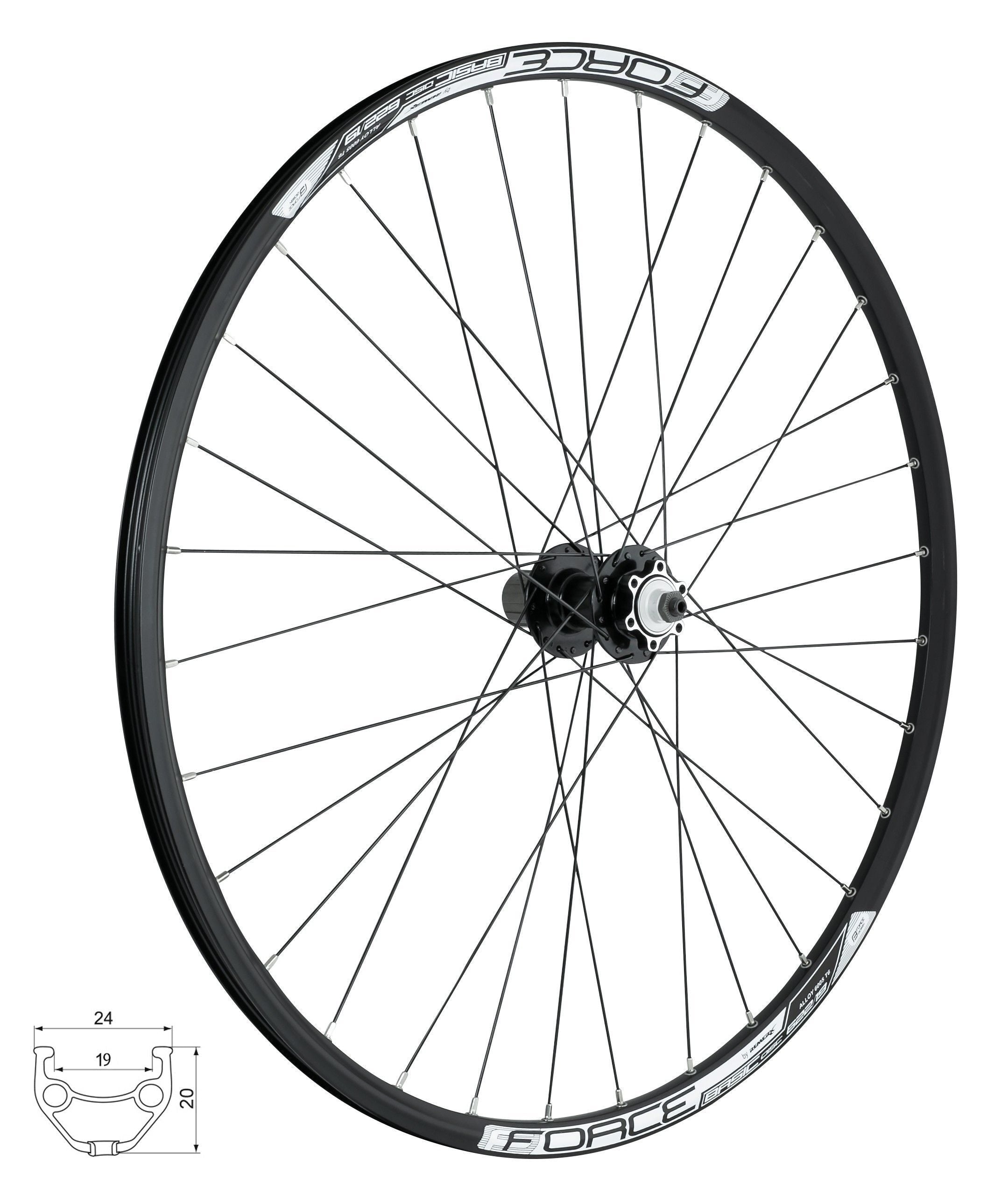 roata spate 28 29 force basic disc 622x19 6 suruburi 1