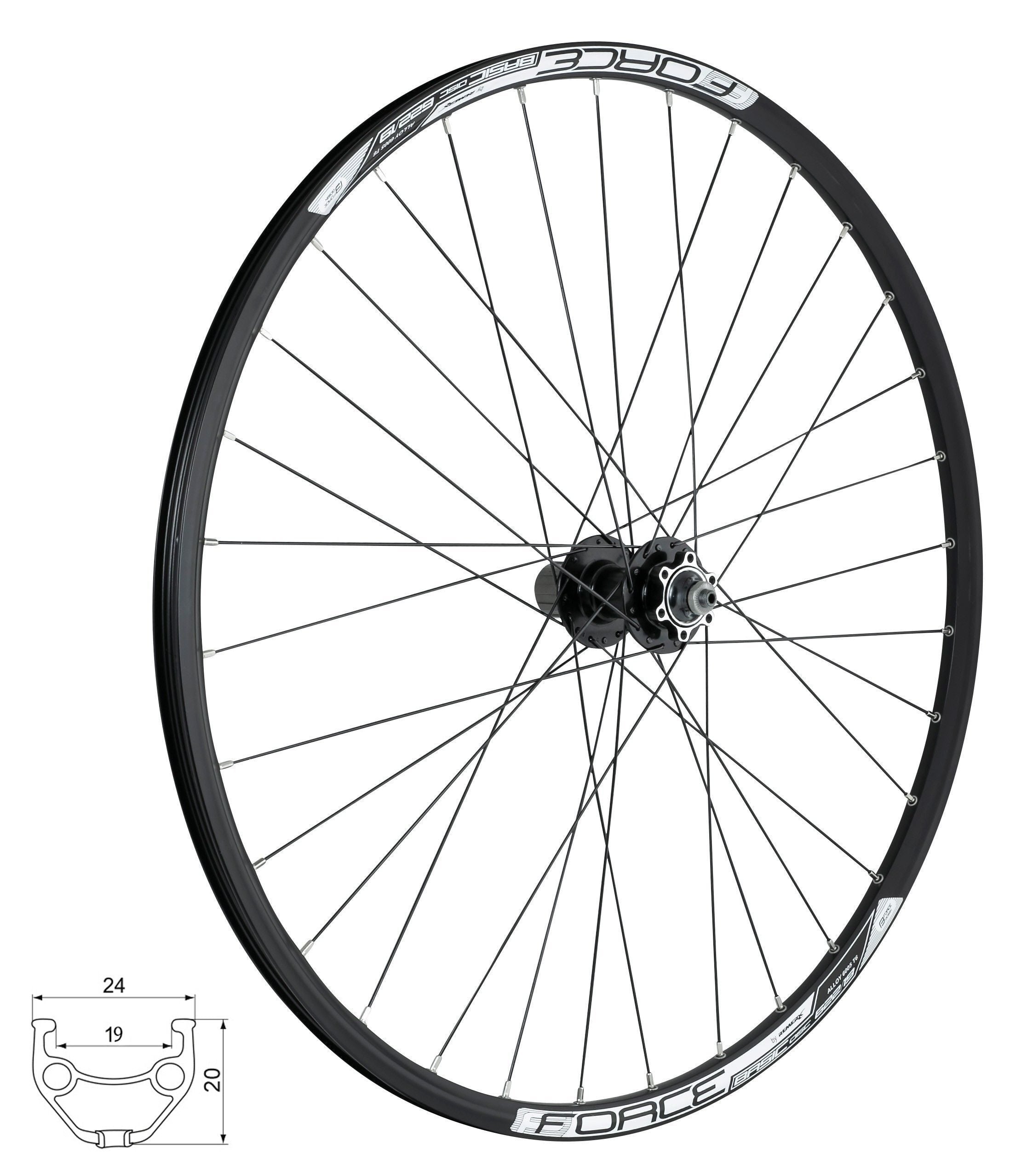 roata spate 28 29 force basic disc 622x19 6 suruburi