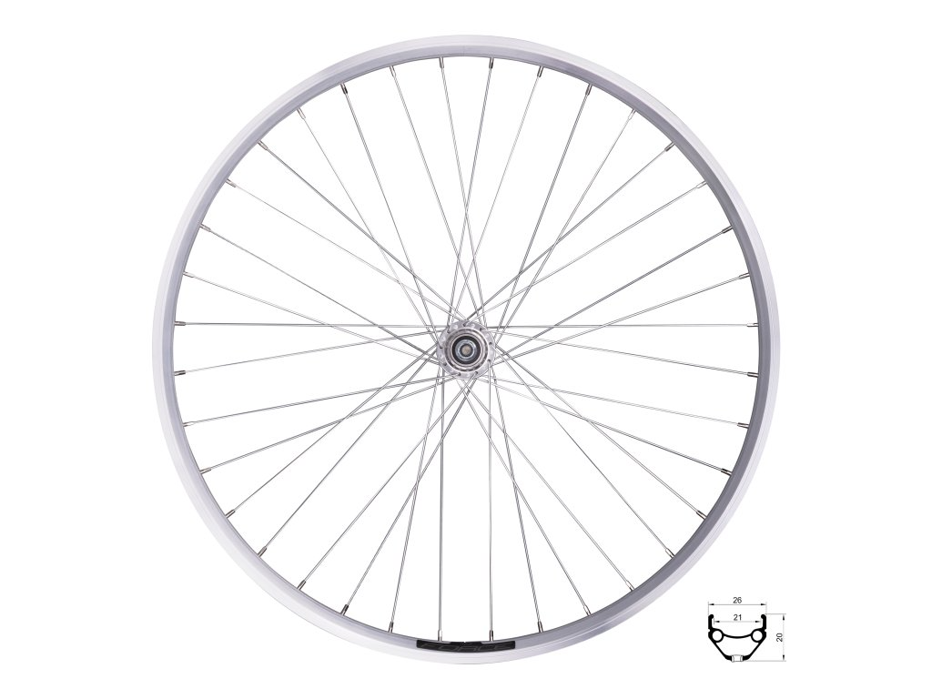 Roata spate Force Prime 26 559x21 Argintie 36h