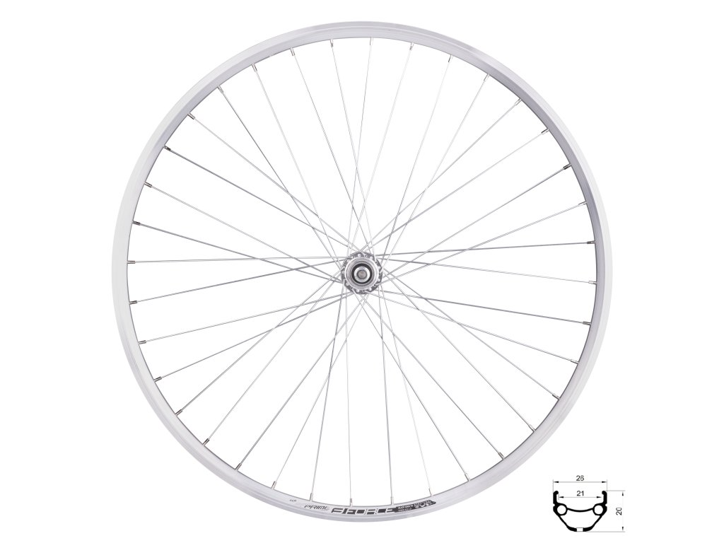 Roata spate Force Prime 28 622x21 Argintie 36h