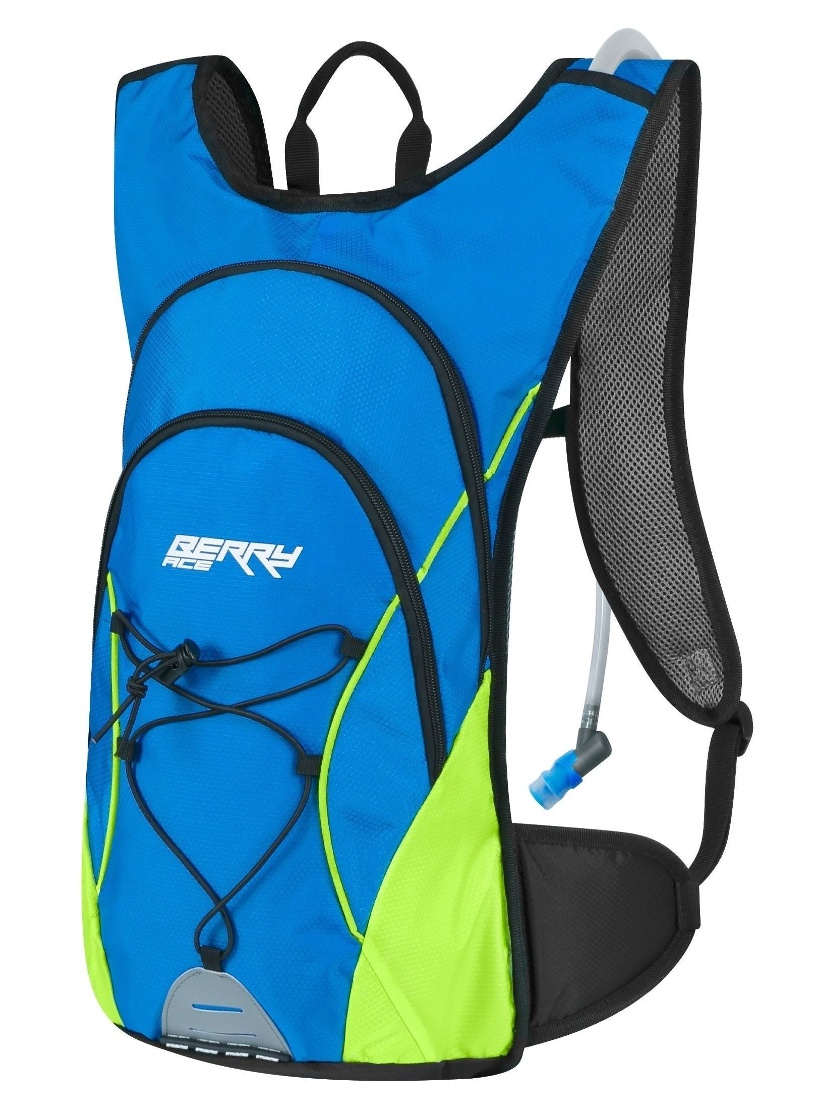 rucsac force berry ace plus 12l rezervor 2l albastru fluo
