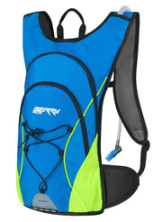 rucsac force berry ace plus 12l rezervor 2l albastru fluo