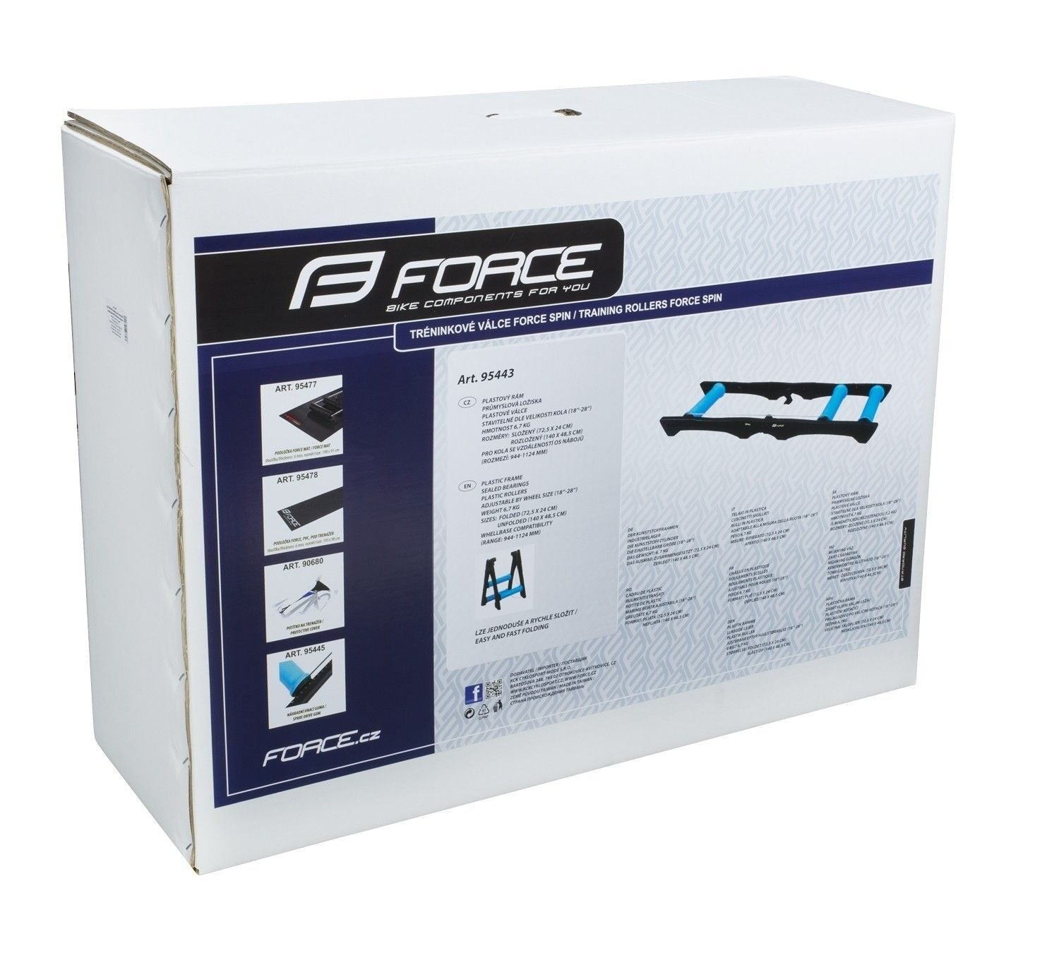 rulou antrenament force spin negru albastru 1