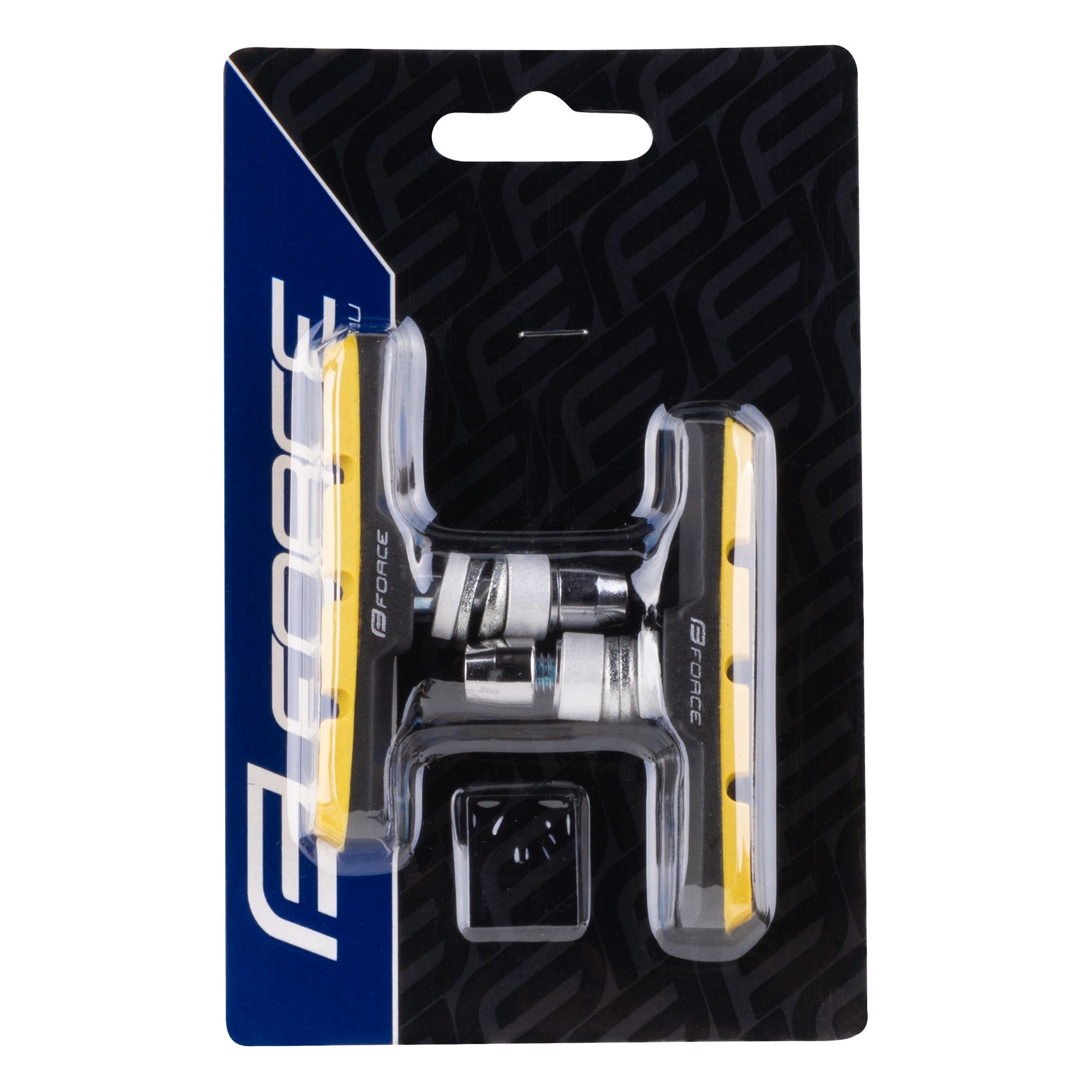 Saboti frana Force 70mm negru/galben ambalati