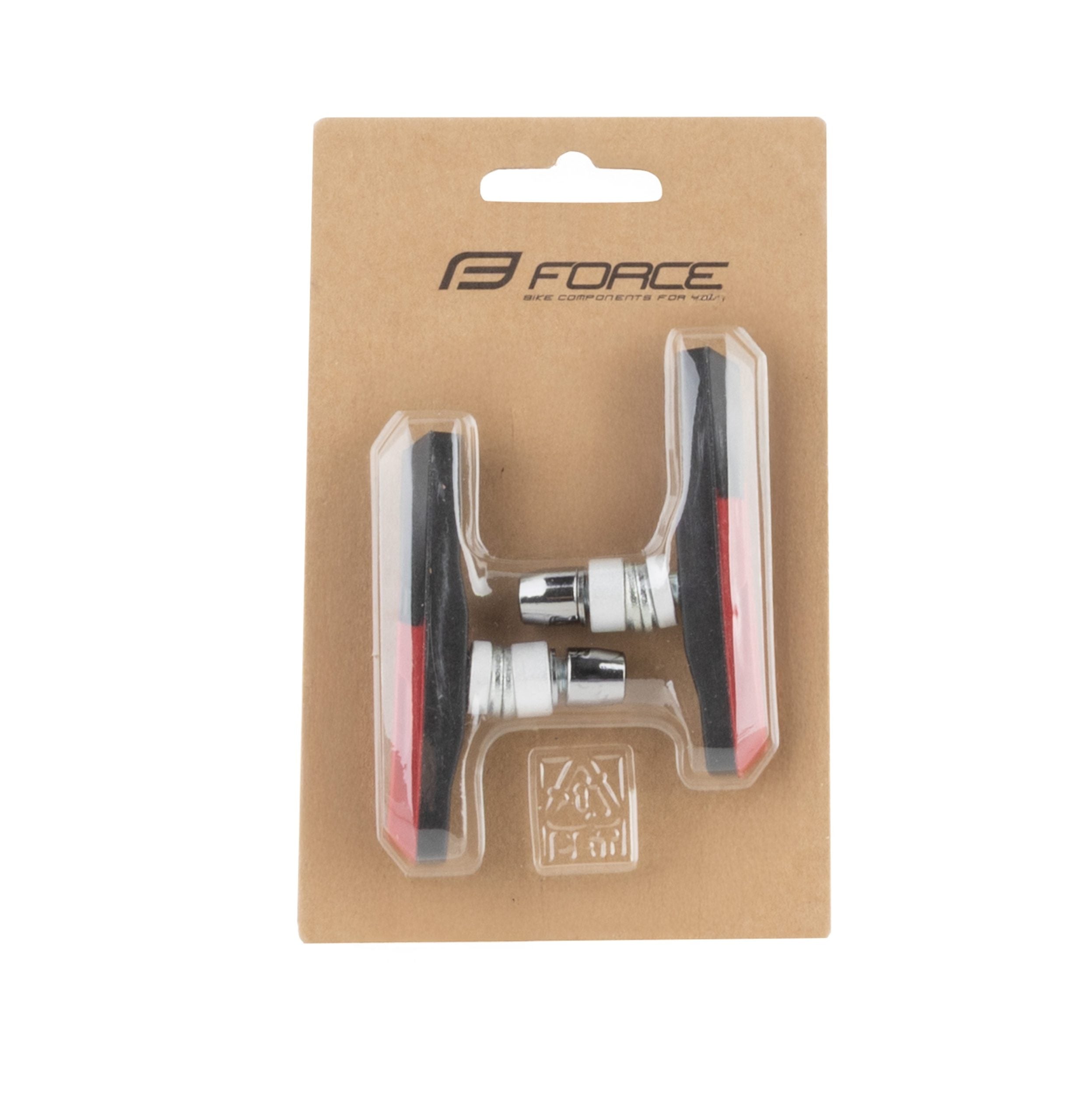 Saboti frana Force 70mm negru/rosu impachetat