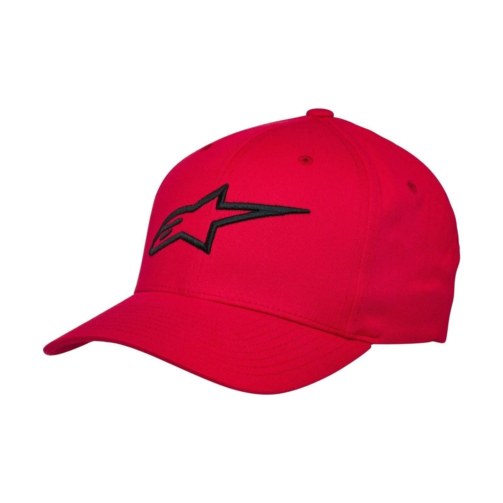sapca alpinestars ageless curve rosu negru s m