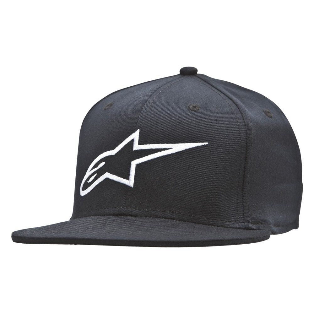 sapca alpinestars ageless flatbill negru alb s m