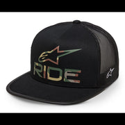 sapca alpinestars ride 40 camo trucker hat black os
