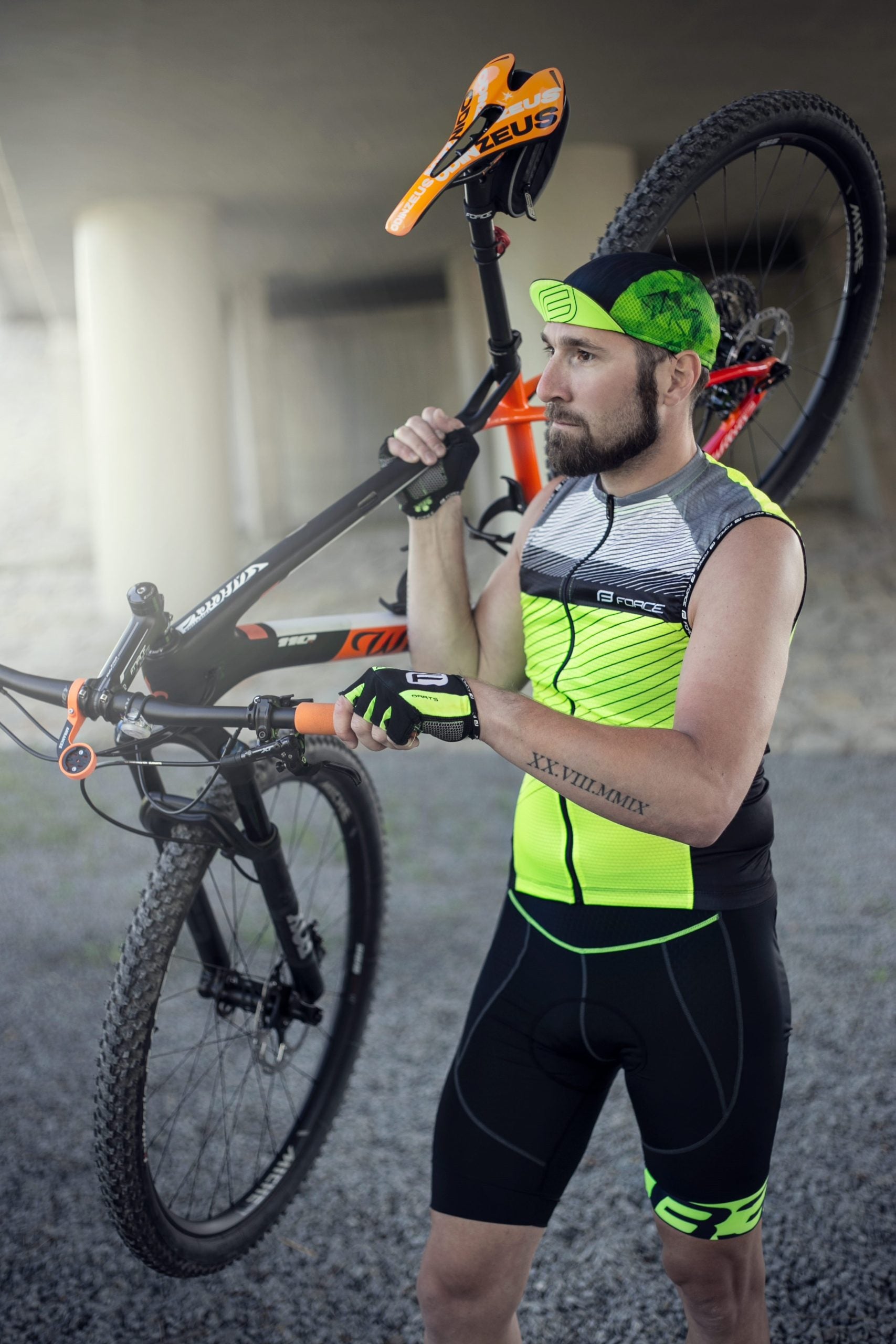Sapca Force Core negru/fluo S-M