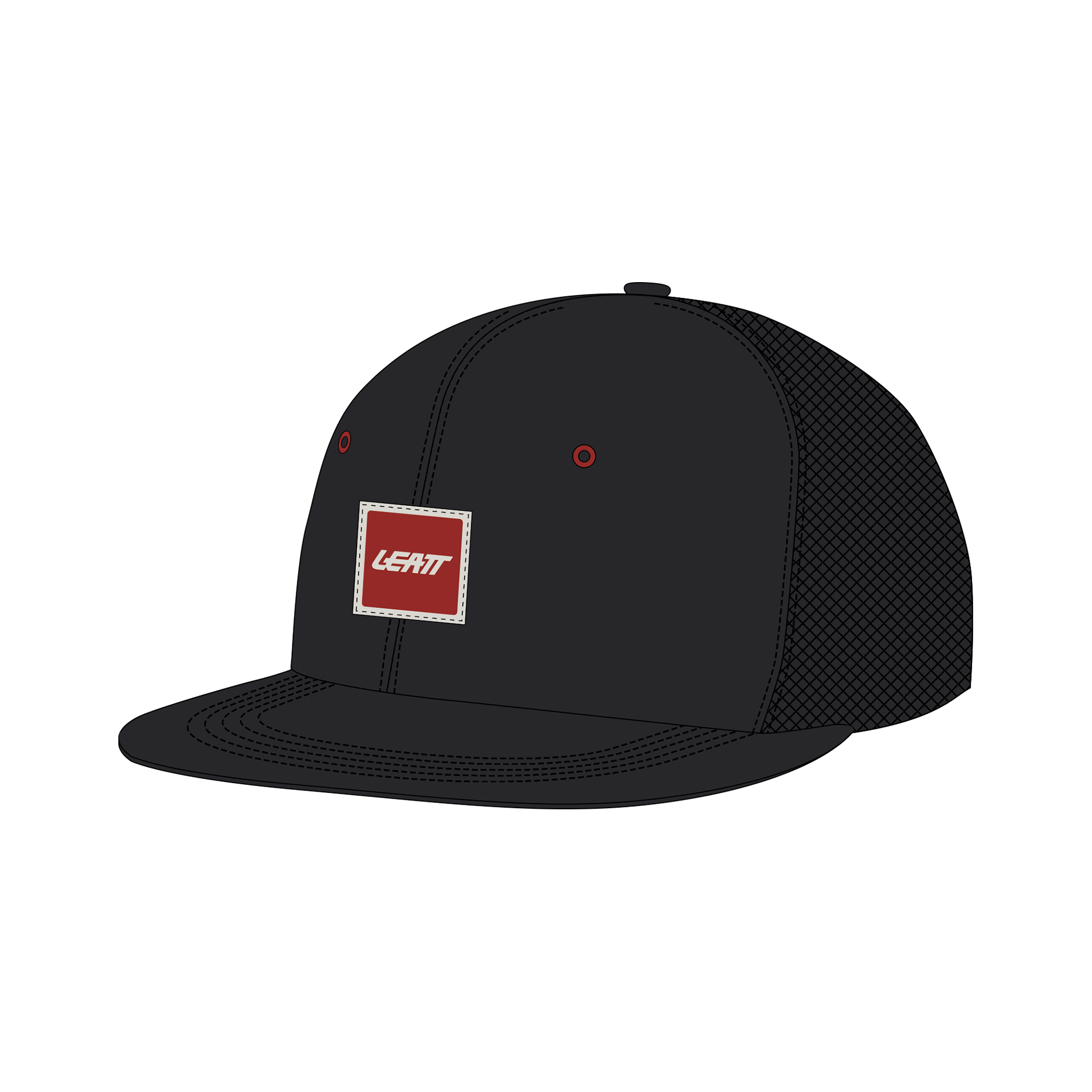 Sapca Leatt Trucker Tech Black S - XL